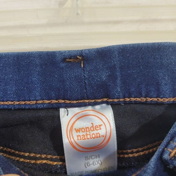 Wonder Nation Jegging Jean Leggings Size  Small 6/6X - Picture 6 of 7